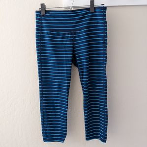 Athleta Striped Workout Capris